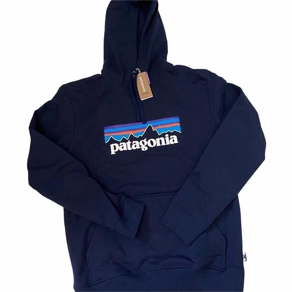 Patagonia P-6 Logo Uprisal Hoodie Navy Blue Sm